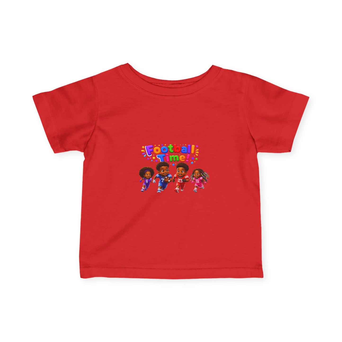 Infant Tee — "Football Time!" Kids Soccer Players Graphic