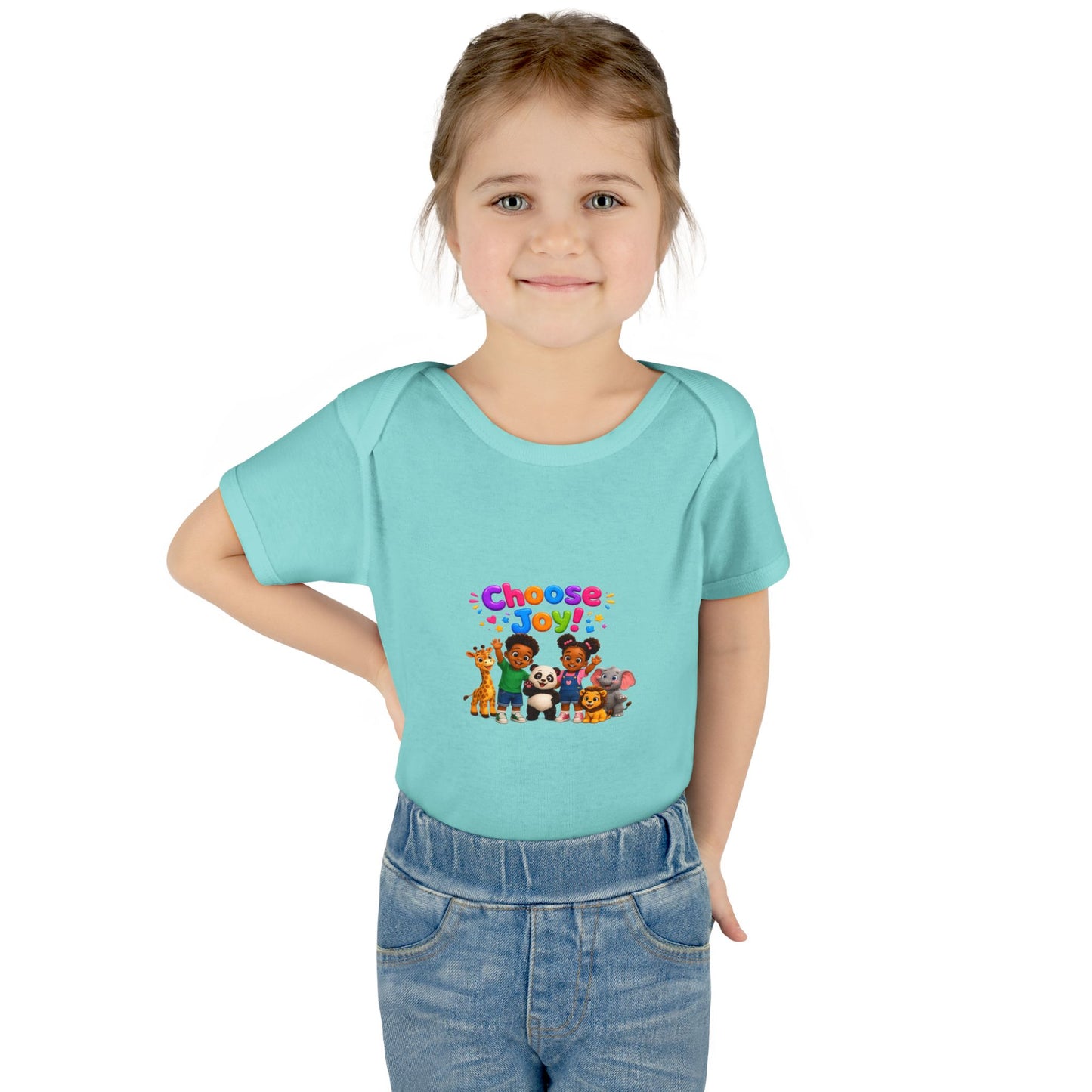 Choose Joy! Baby Bodysuit — Cute Animal Crew Infant Onesie