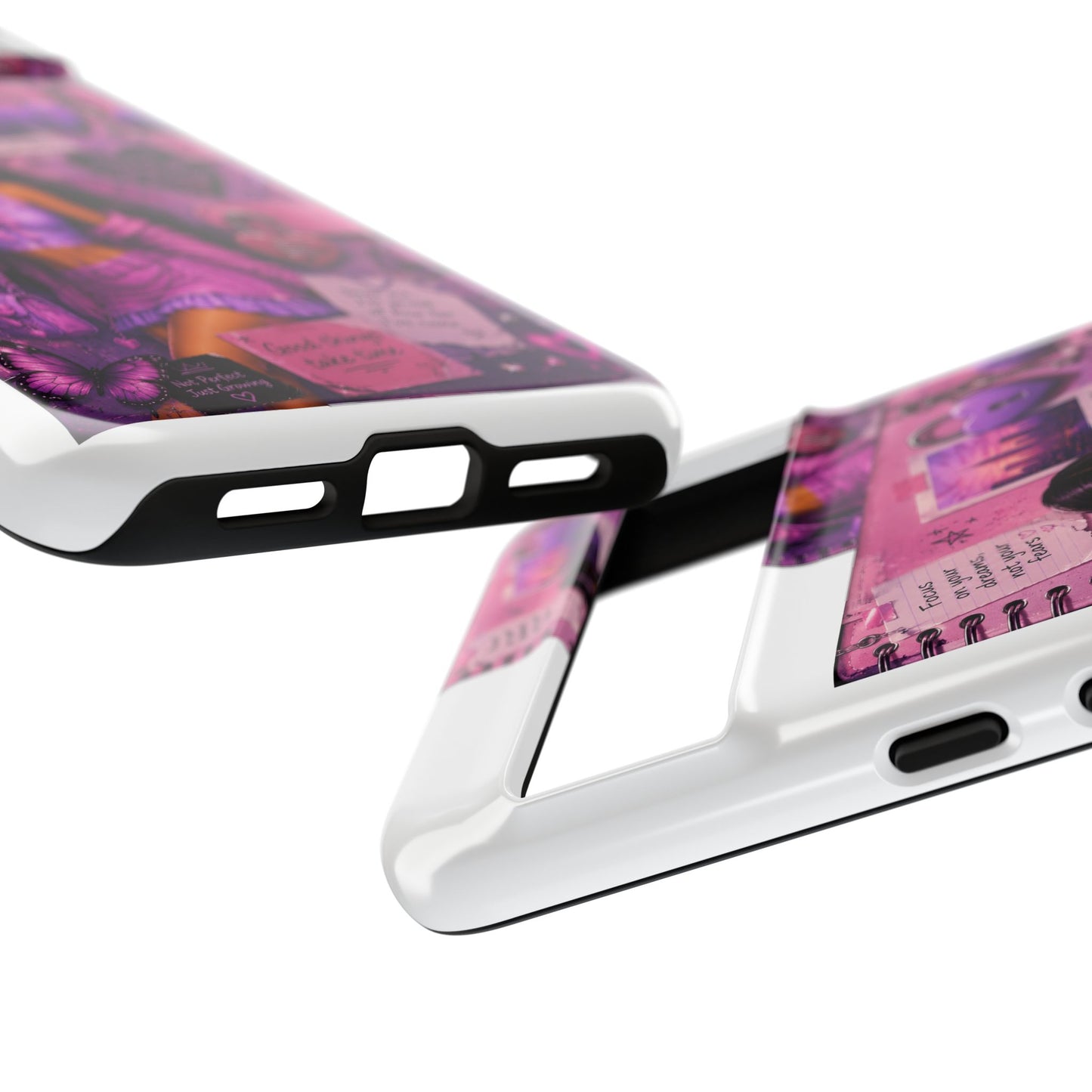 Purple Aesthetic Phone Case — Girl Collage 'Choose Yourself' Design