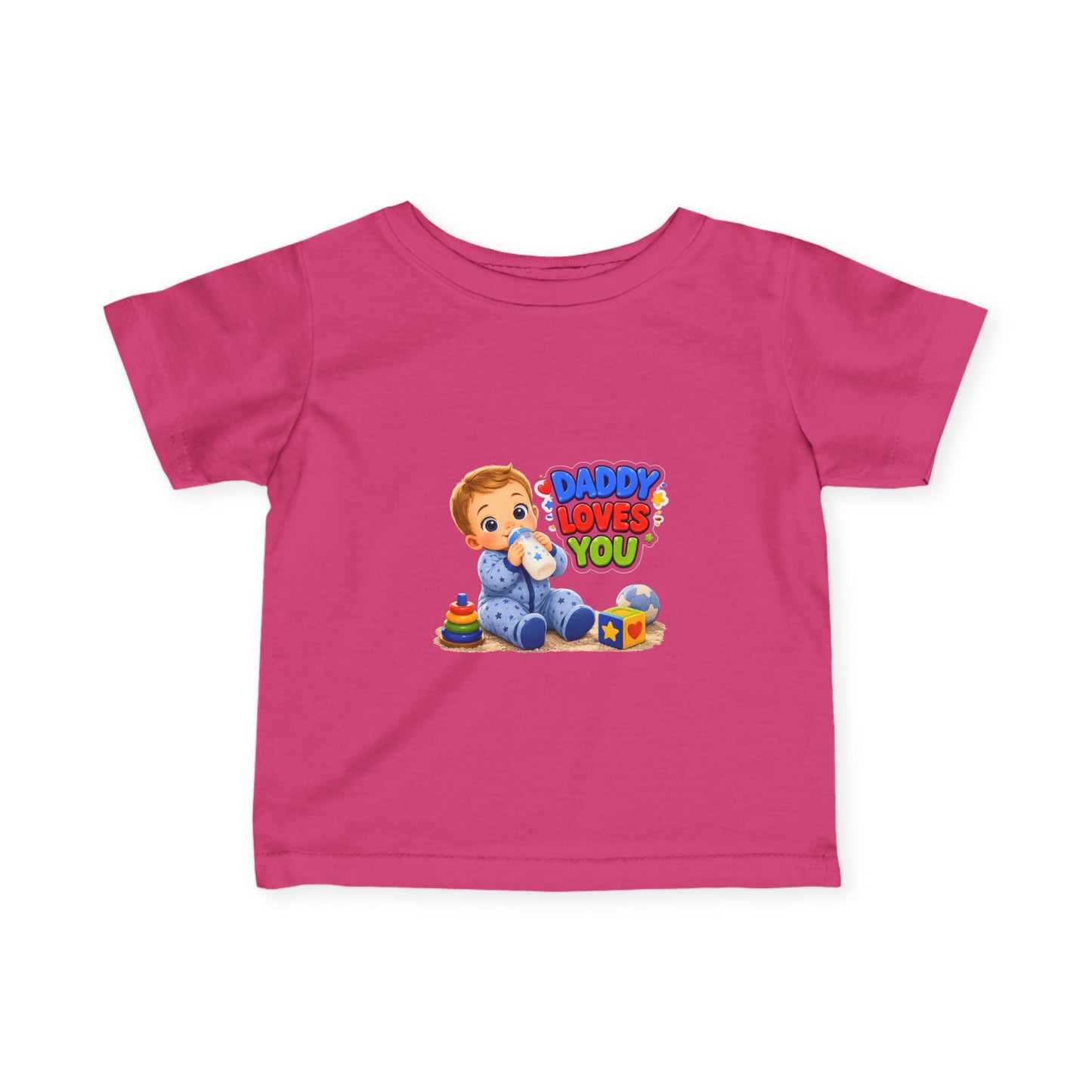 Daddy Loves You Infant Tee — Cute Baby Boy Graphic Shirt