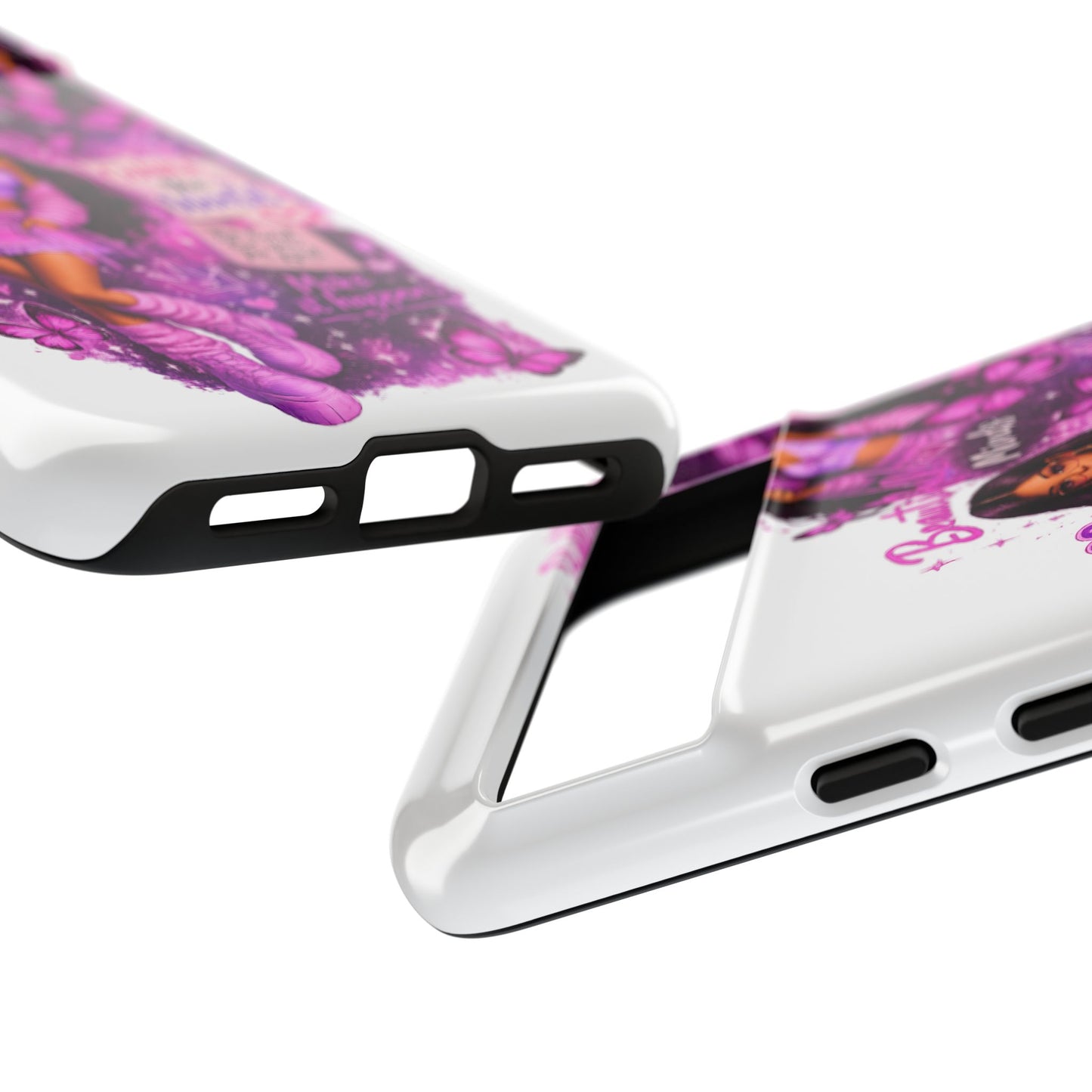 Empowered Girl Phone Case — Pink Butterfly ‘Change the World’ Design