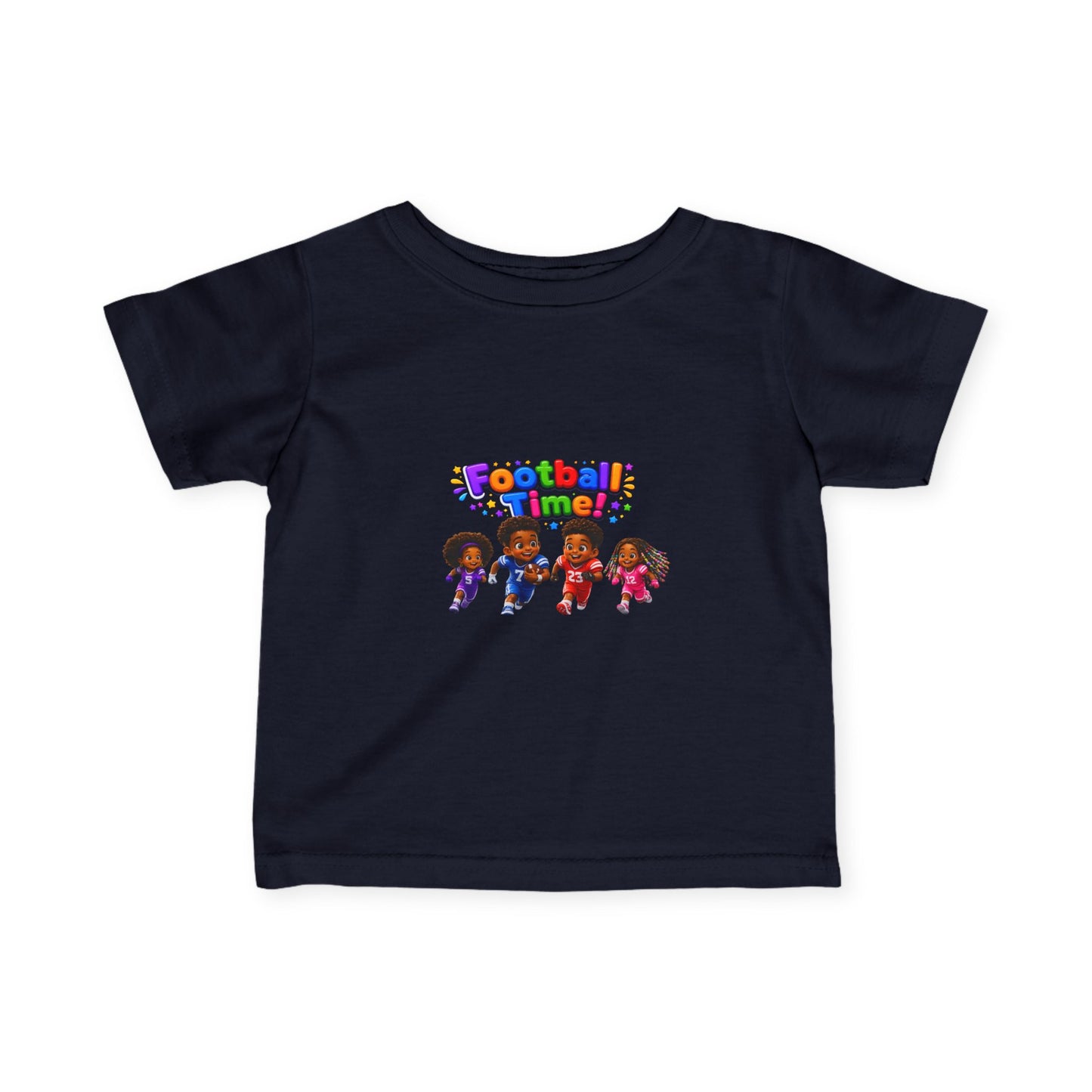 Infant Tee — "Football Time!" Kids Soccer Players Graphic