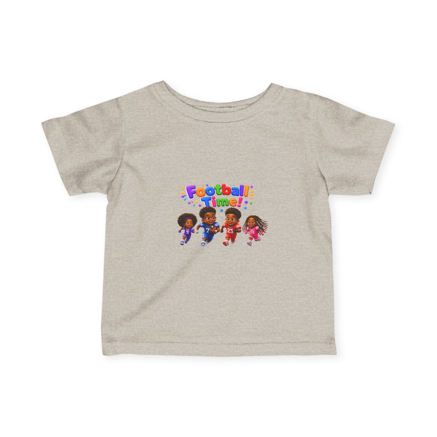Infant Tee — "Football Time!" Kids Soccer Players Graphic