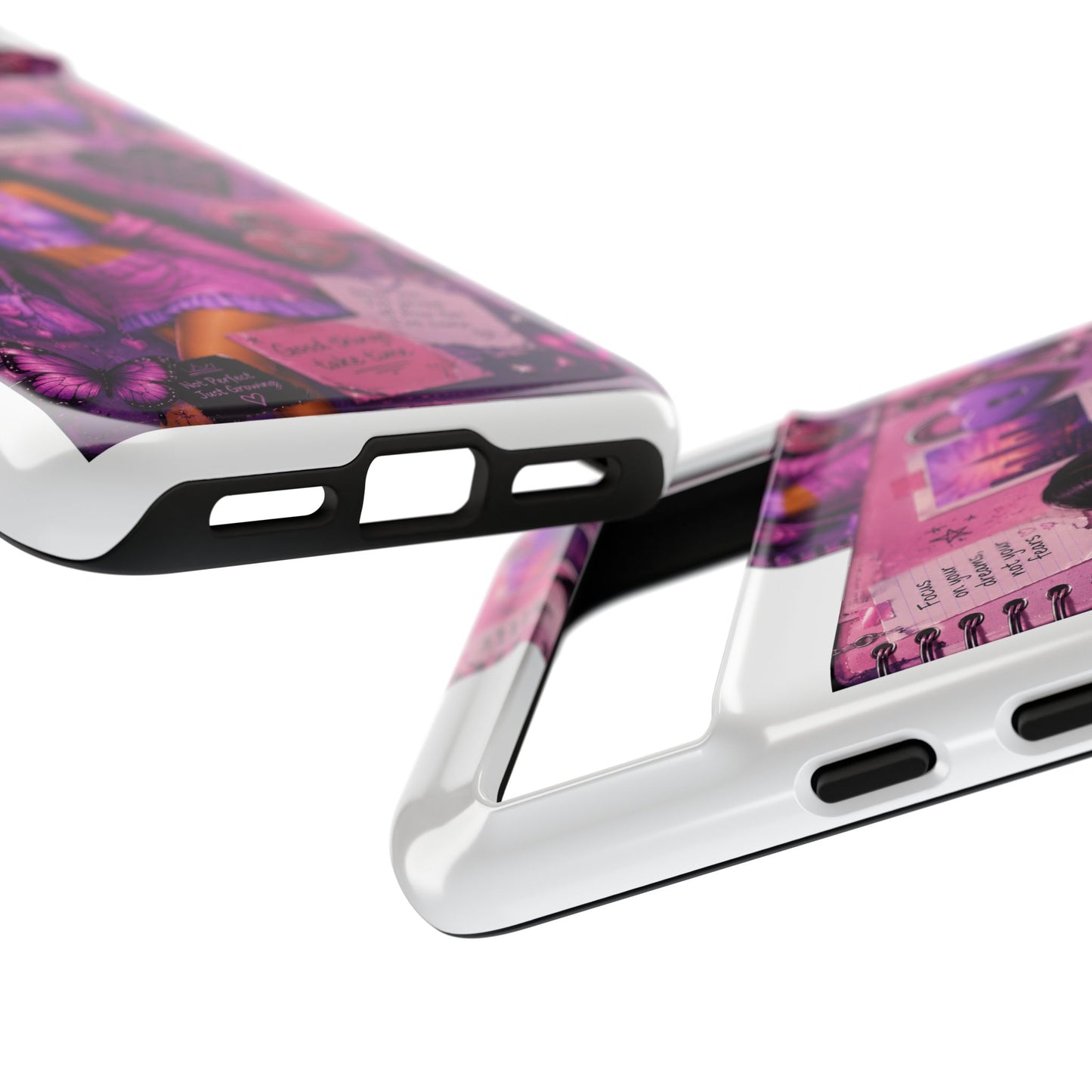 Purple Aesthetic Phone Case — Girl Collage 'Choose Yourself' Design