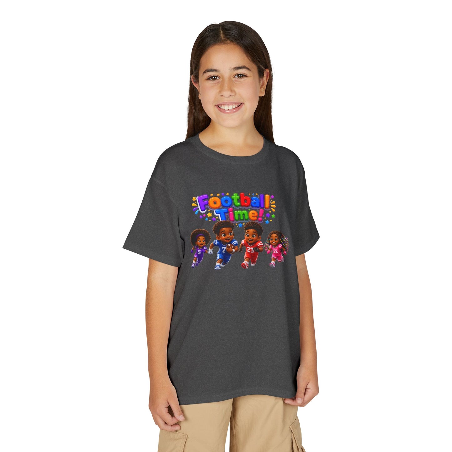 Youth T-Shirt — "Football Time" Kids Graphic Tee