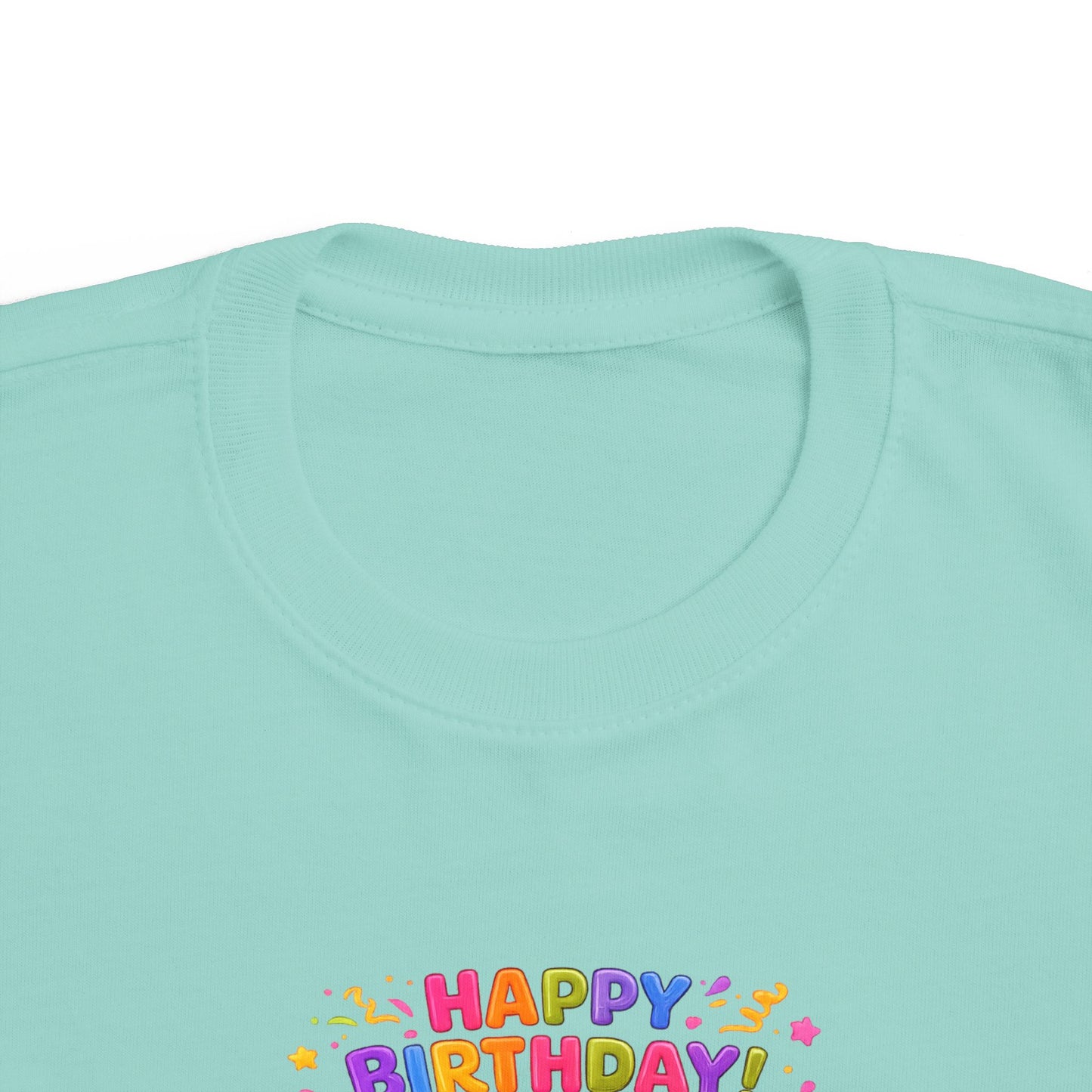 Toddler Birthday Tee — "Happy Birthday 2" Girl Balloon Party Shirt