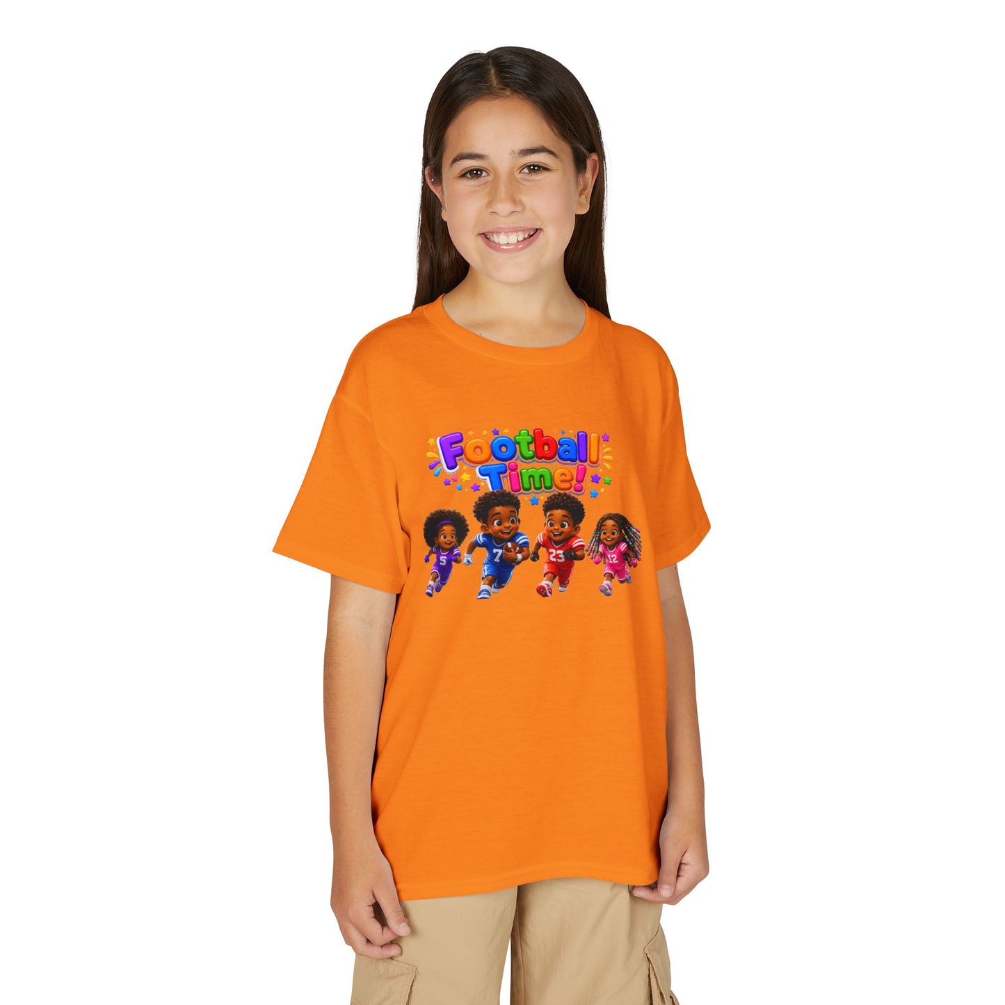 Youth T-Shirt — "Football Time" Kids Graphic Tee