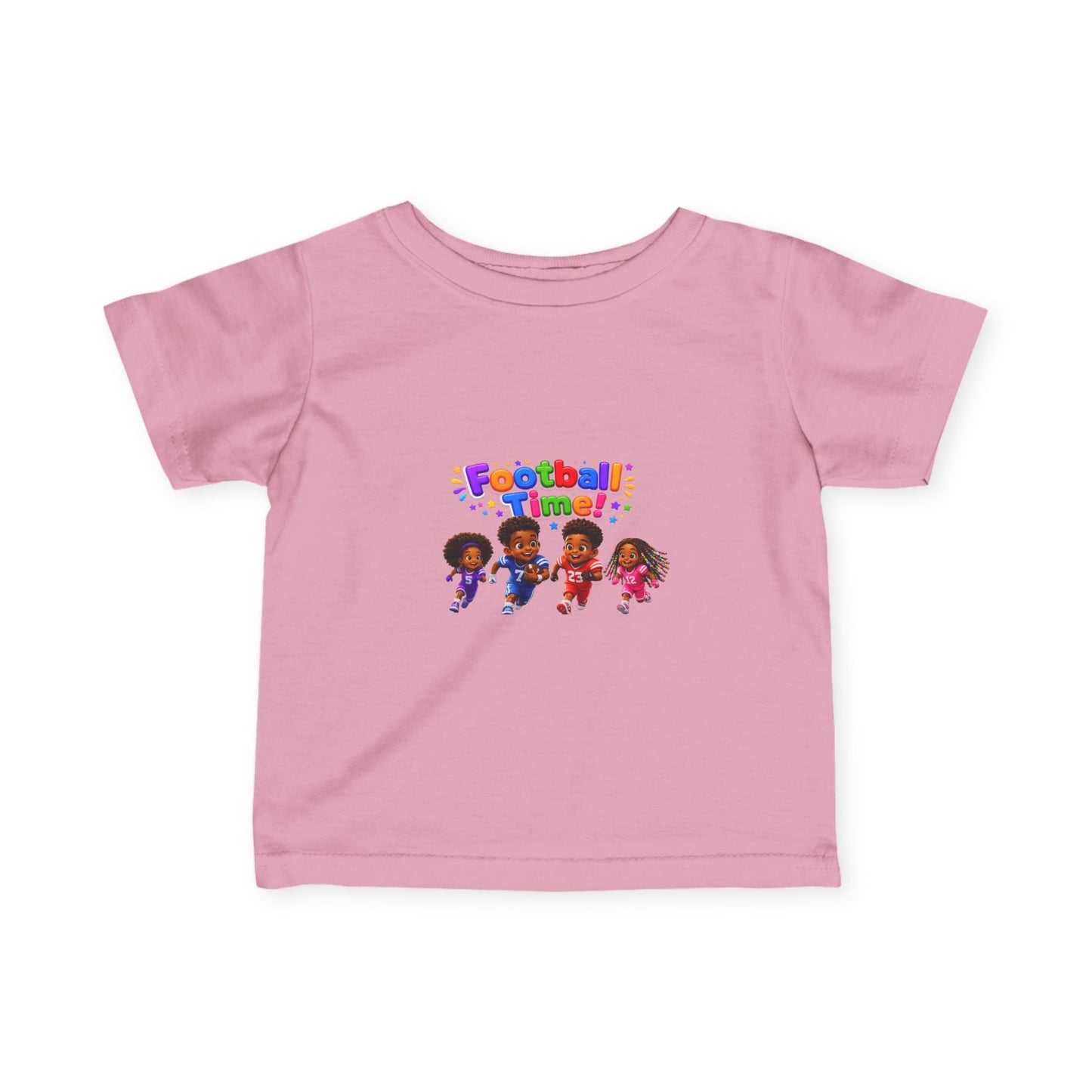 Infant Tee — "Football Time!" Kids Soccer Players Graphic