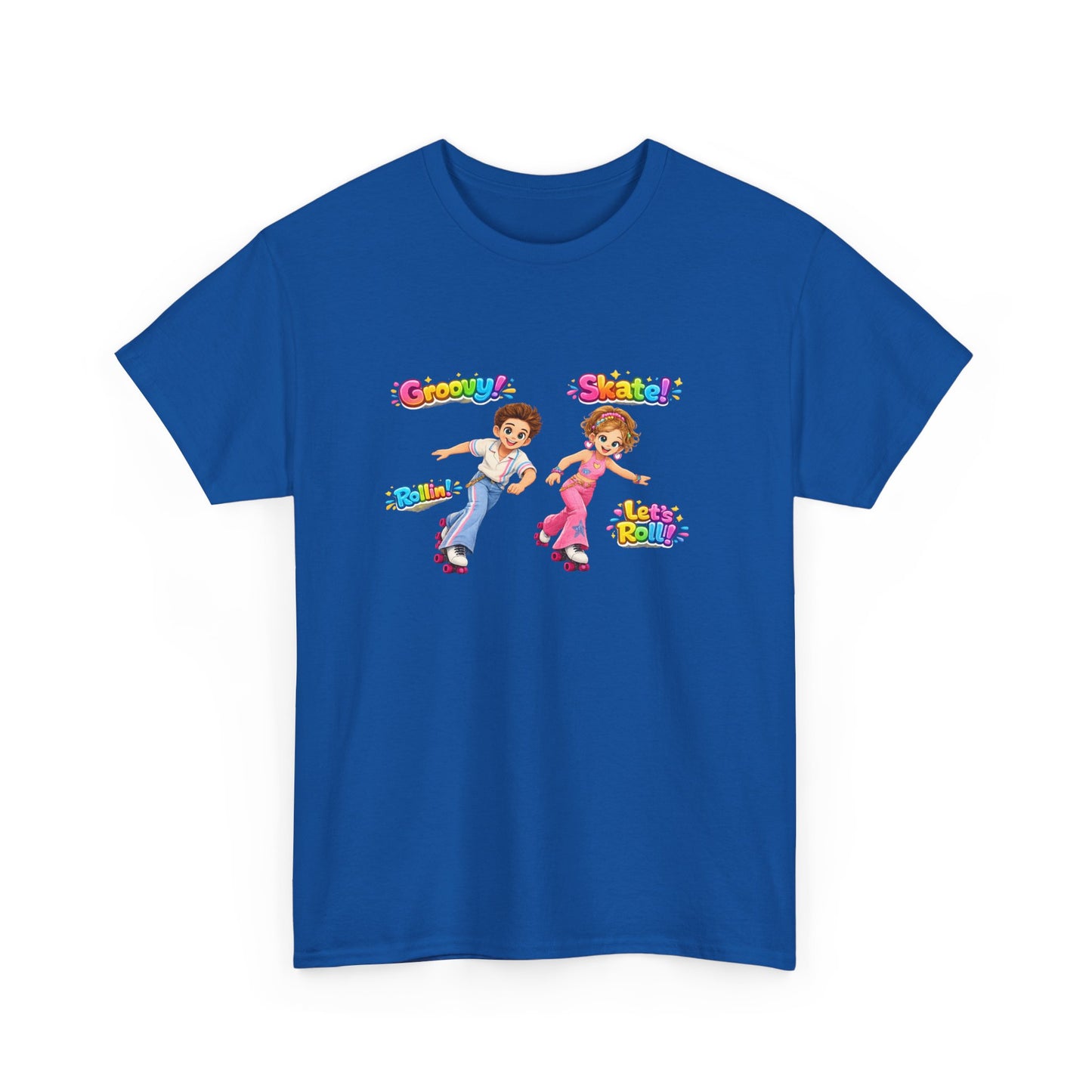 Kids Dance Party T-Shirt — "Groovy! Shake!" Retro Cartoon Kids Tee
