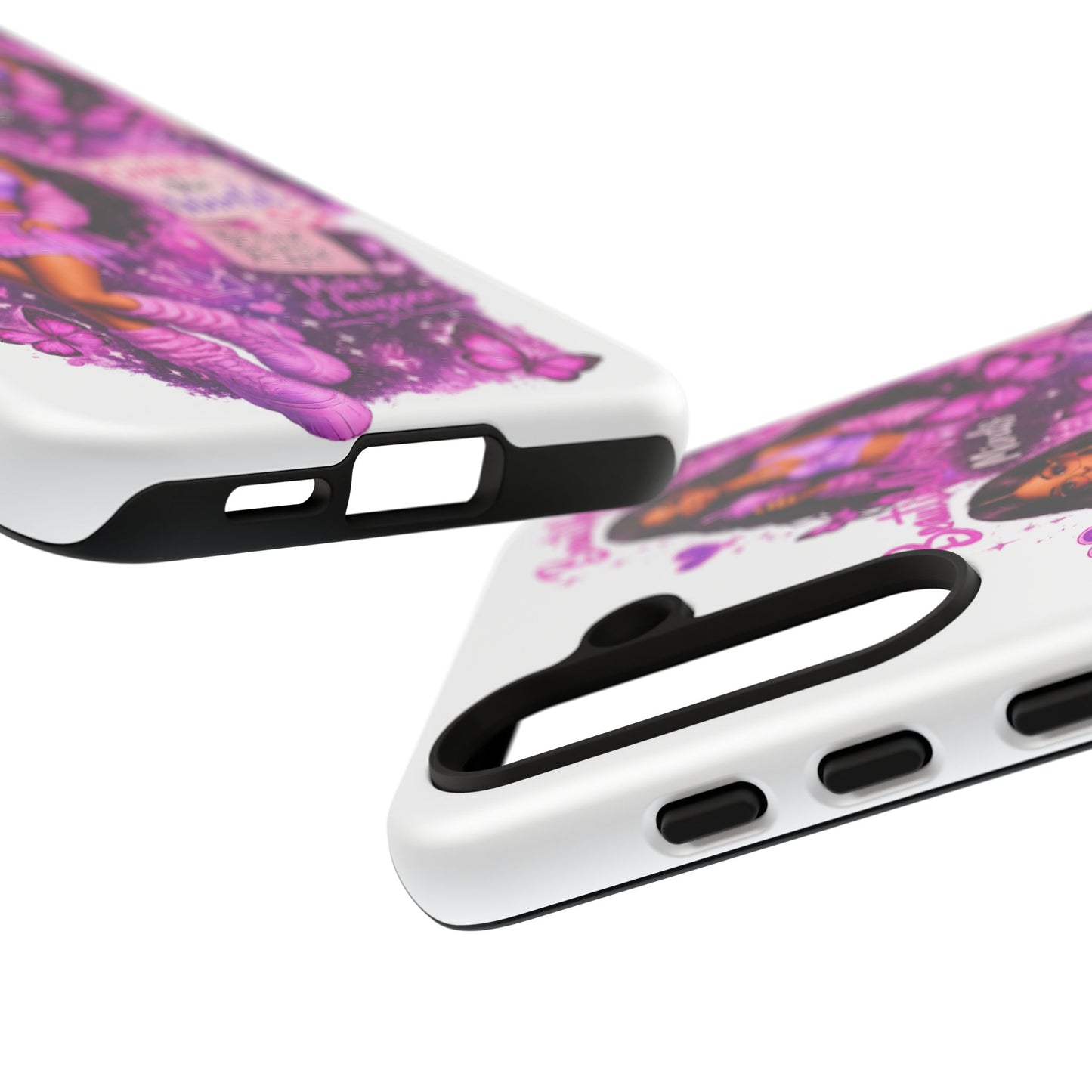 Empowered Girl Phone Case — Pink Butterfly ‘Change the World’ Design