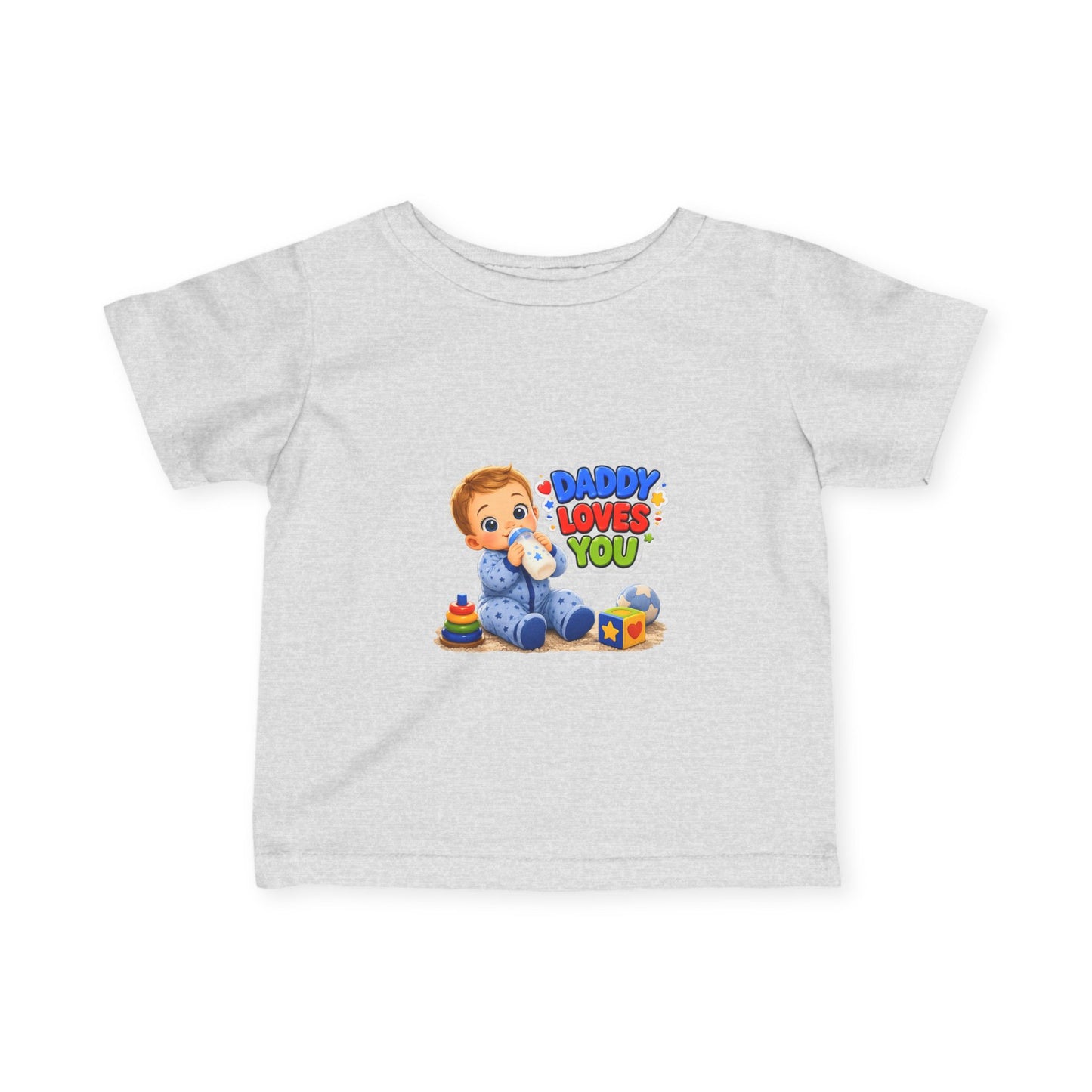 Daddy Loves You Infant Tee — Cute Baby Boy Graphic Shirt