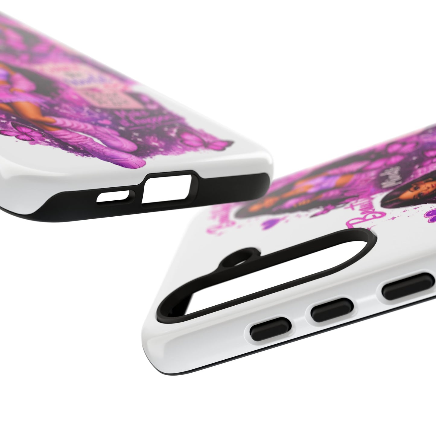 Empowered Girl Phone Case — Pink Butterfly ‘Change the World’ Design