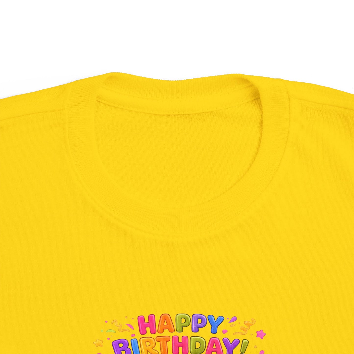 Toddler Birthday Tee — "Happy Birthday 2" Girl Balloon Party Shirt