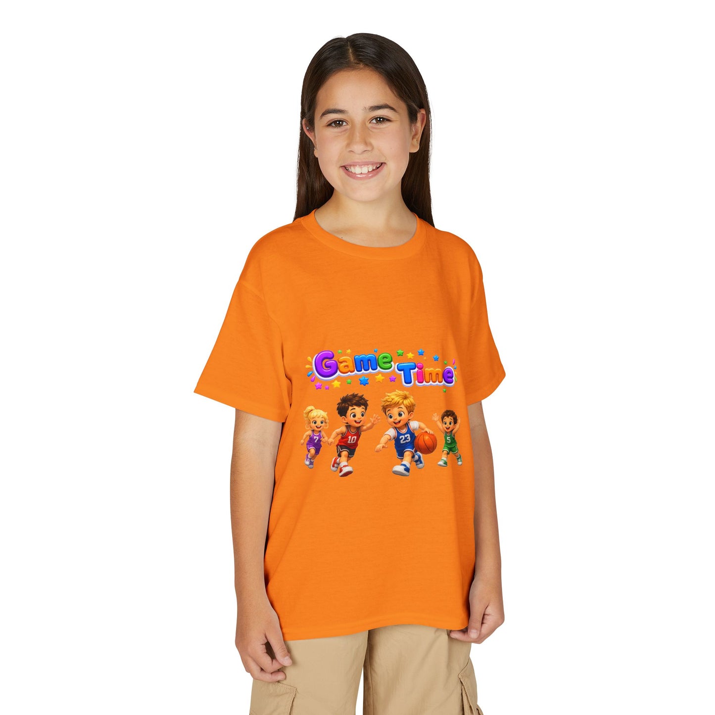 Kids T-Shirt — "Game Time" Playful Sports Graphic Tee for Boys & Girls