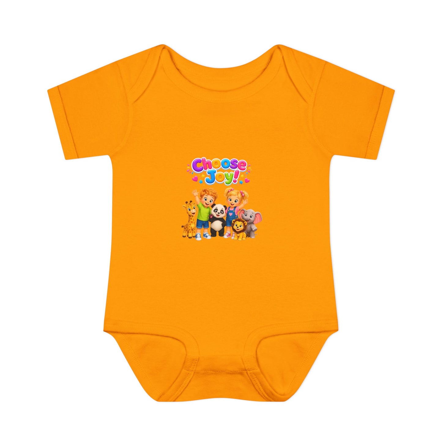 Choose Joy Baby Bodysuit — Cute Animal Crew Infant Onesie