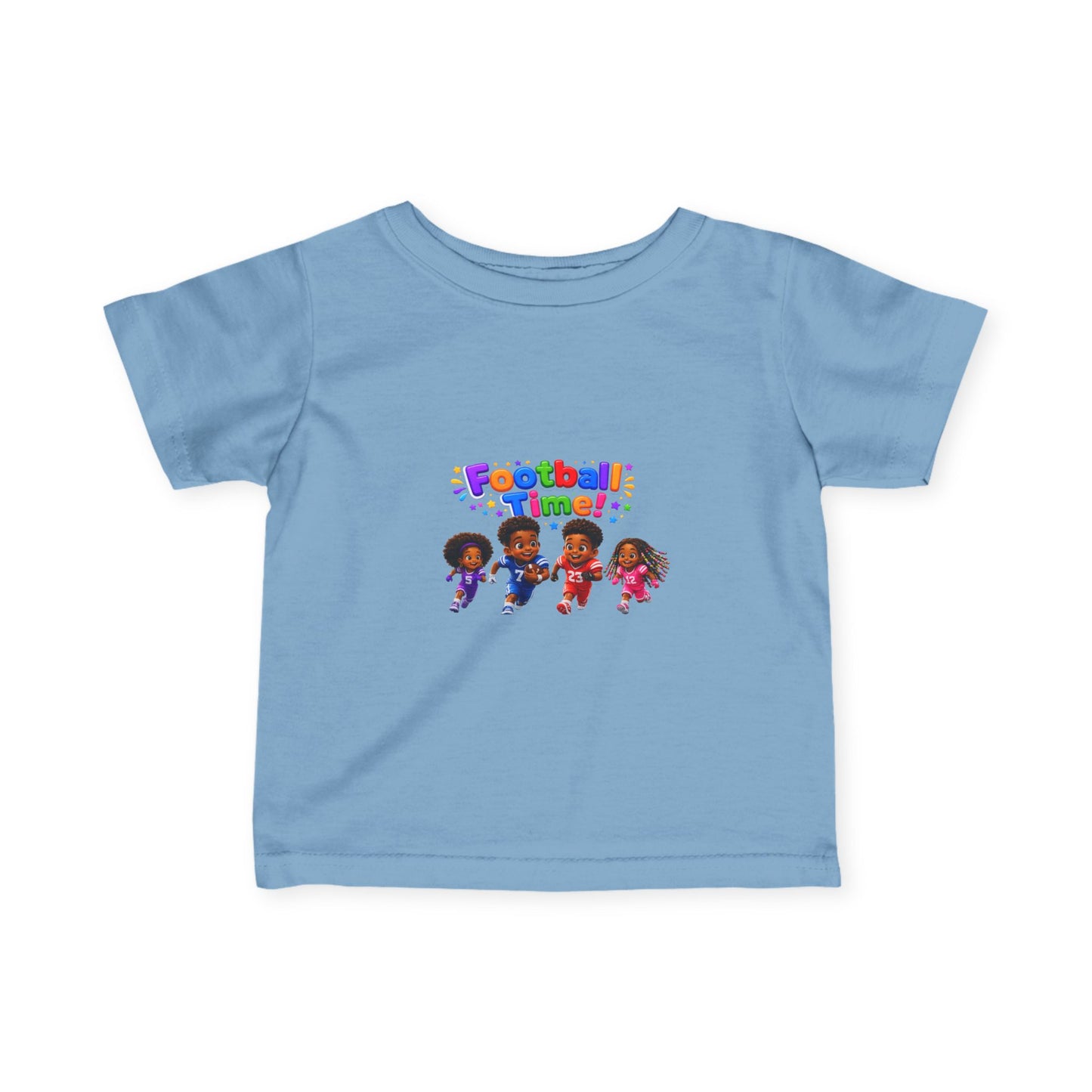 Infant Tee — "Football Time!" Kids Soccer Players Graphic