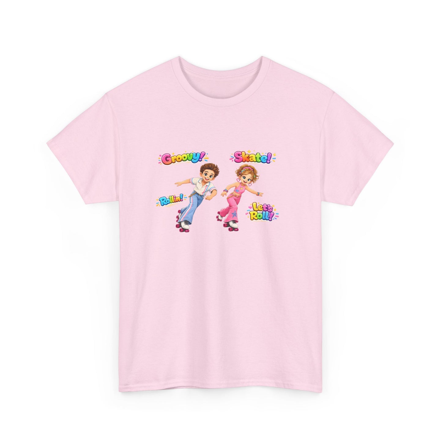 Kids Dance Party T-Shirt — "Groovy! Shake!" Retro Cartoon Kids Tee
