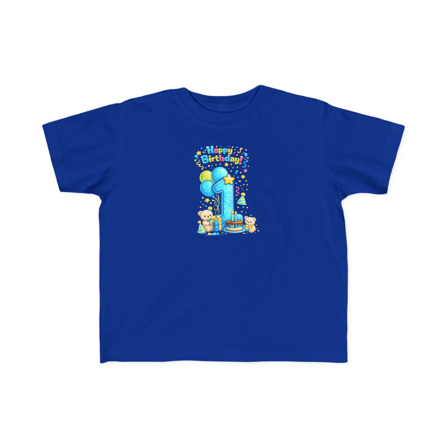 Toddler 1st  Birthday Tee — "Happy Birthday