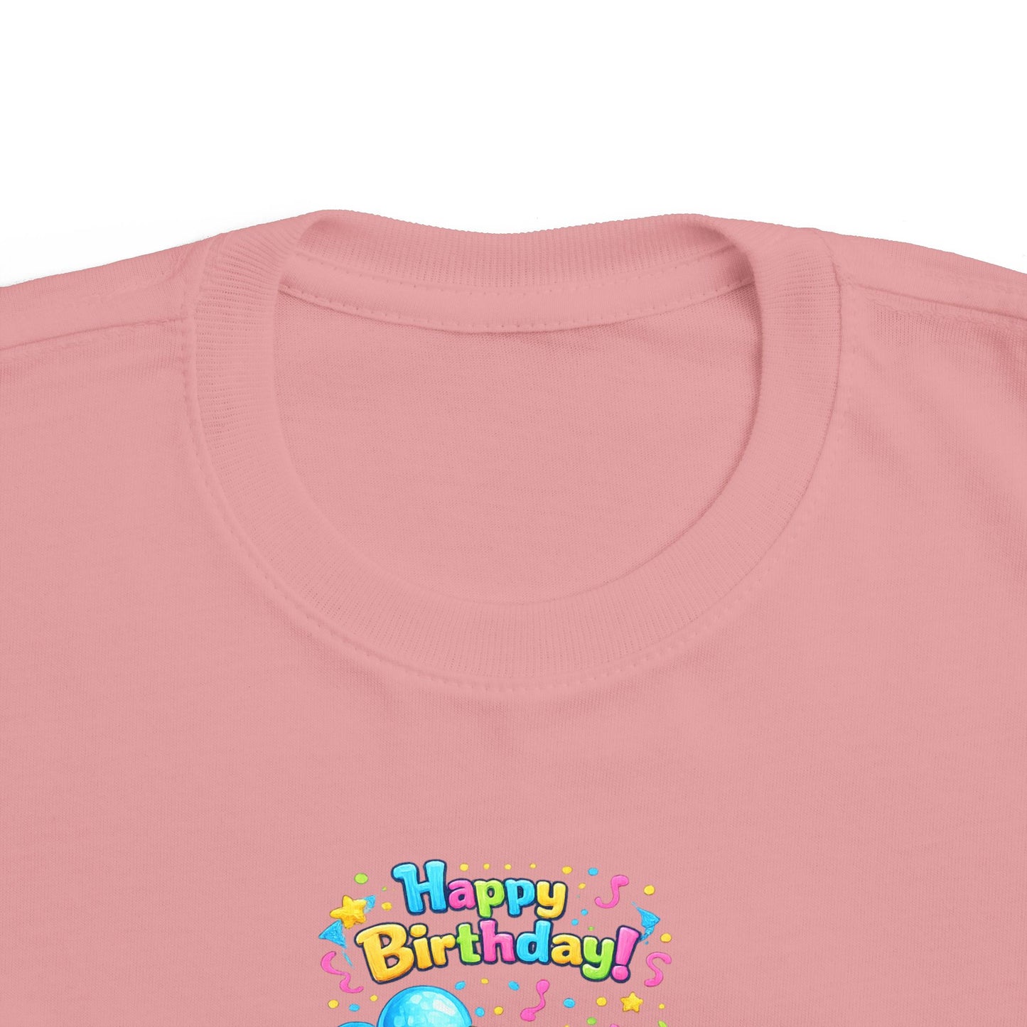 Toddler 2nd Birthday Tee — "Happy Birthday