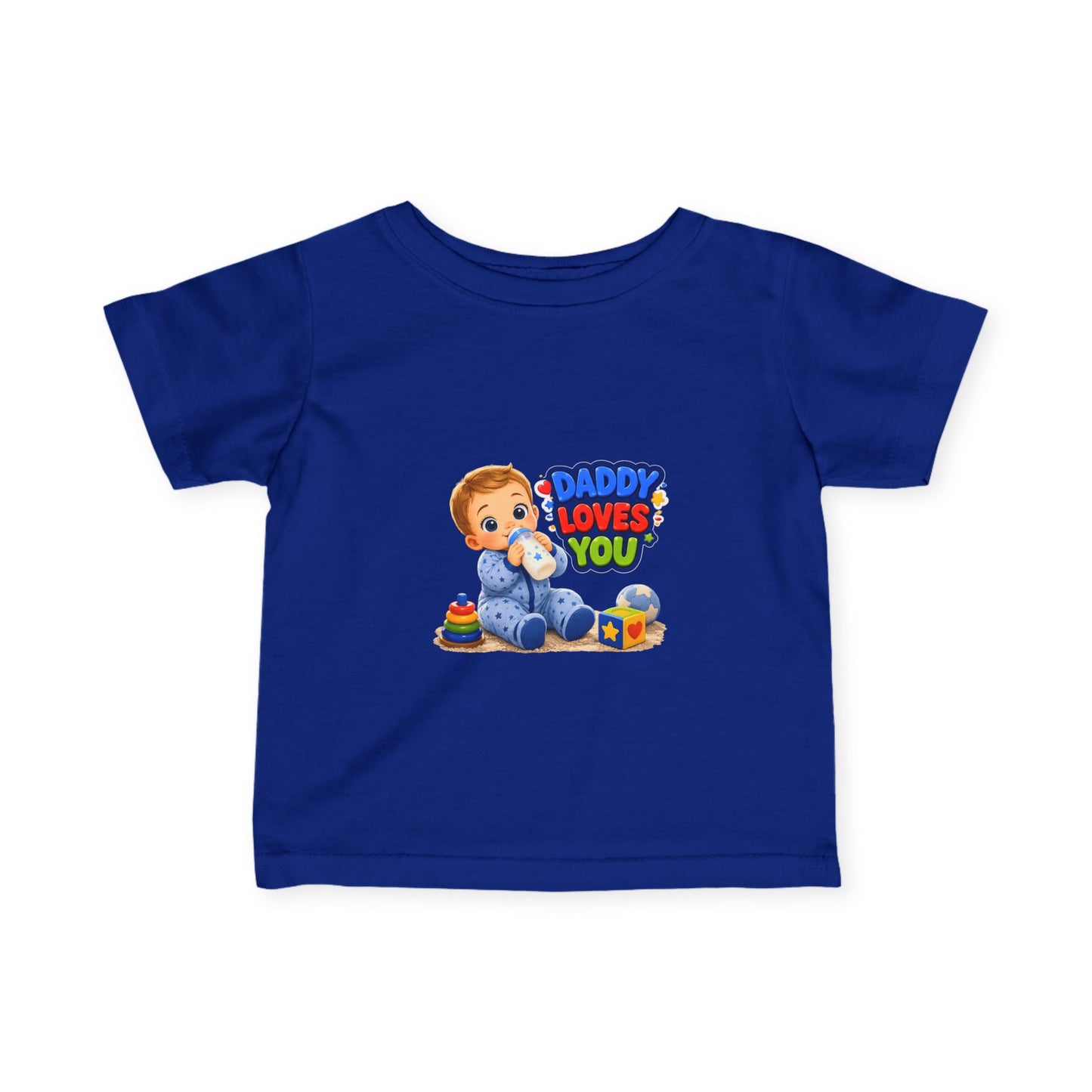 Daddy Loves You Infant Tee — Cute Baby Boy Graphic Shirt