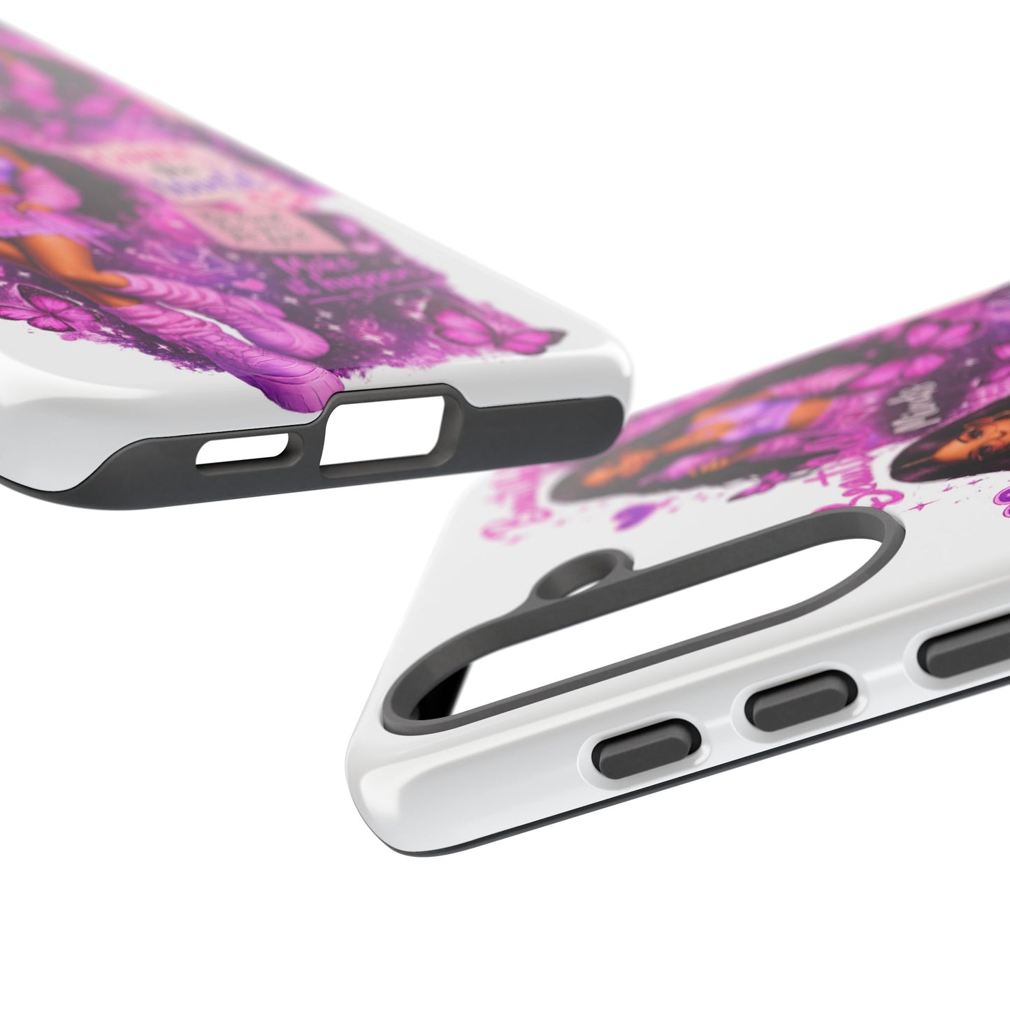Empowered Girl Phone Case — Pink Butterfly ‘Change the World’ Design