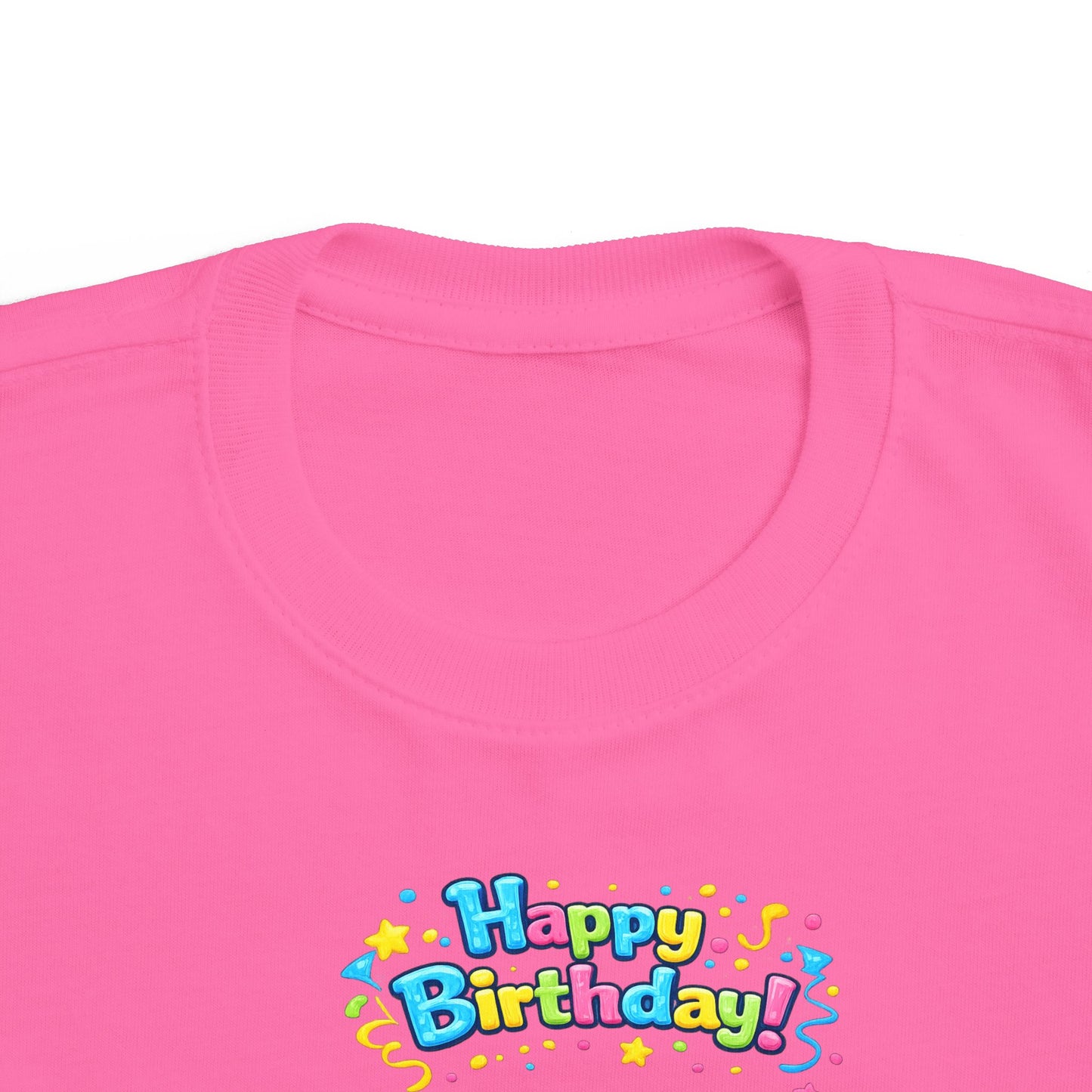 Copy of Copy of Toddler Birthday Tee — "Happy Birthday 2" Girl Balloon Party Shirt