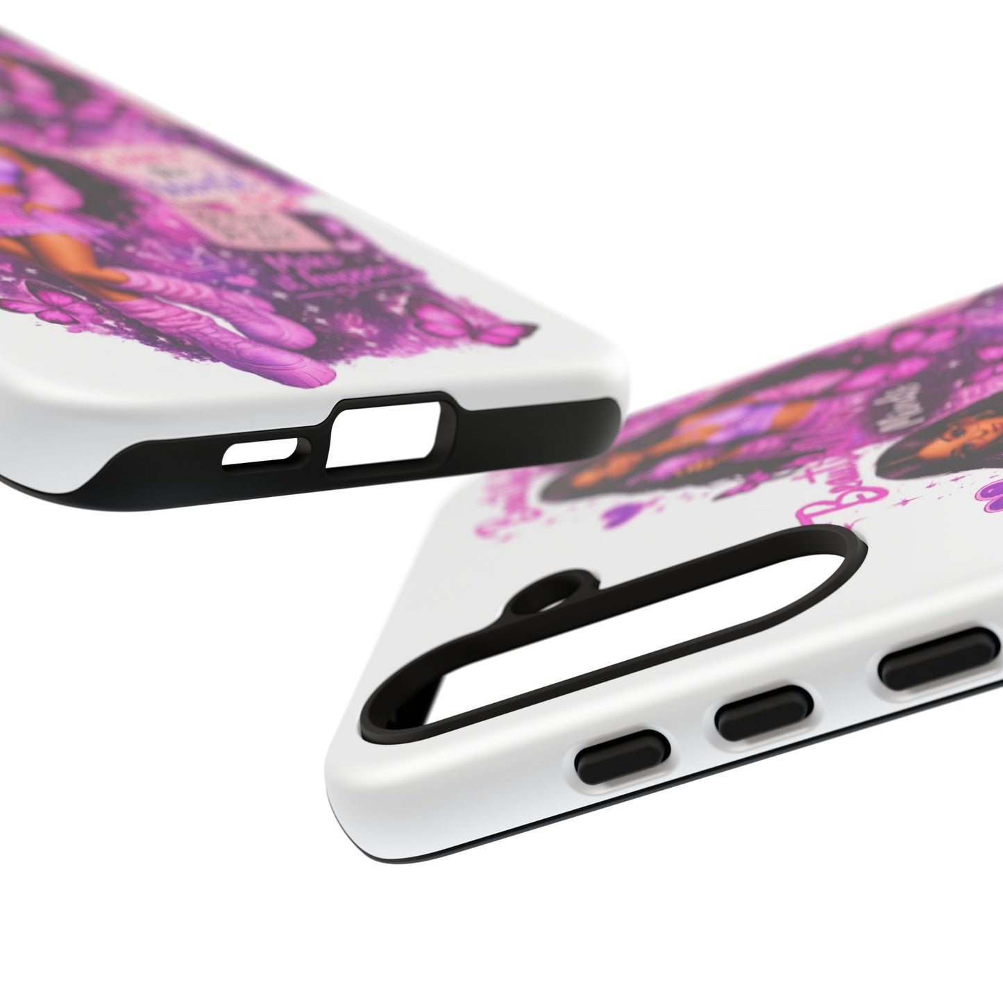 Empowered Girl Phone Case — Pink Butterfly ‘Change the World’ Design