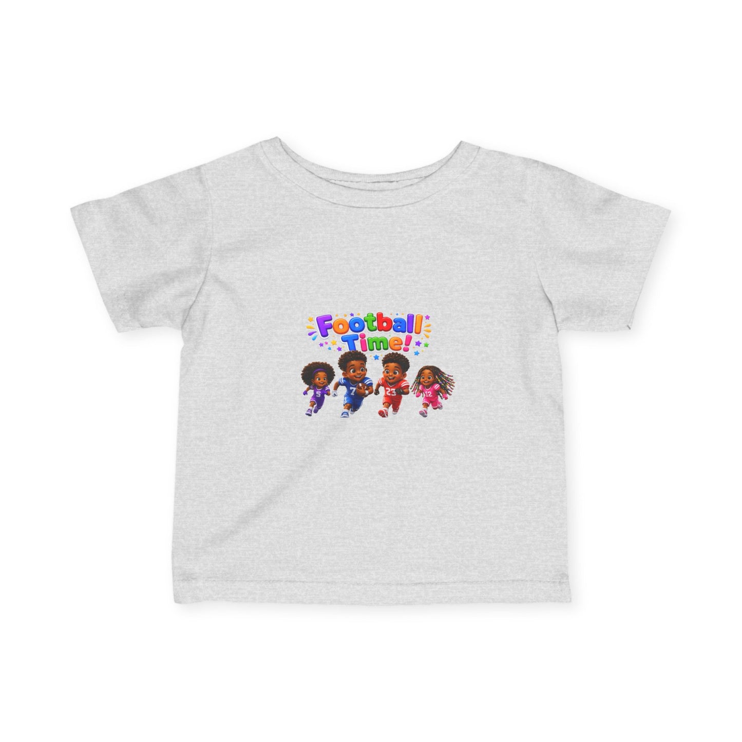 Infant Tee — "Football Time!" Kids Soccer Players Graphic