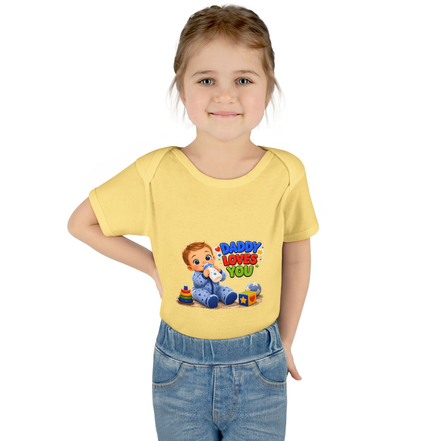 Infant Bodysuit — "Daddy Loves You" Cute Baby Graphic Onesie