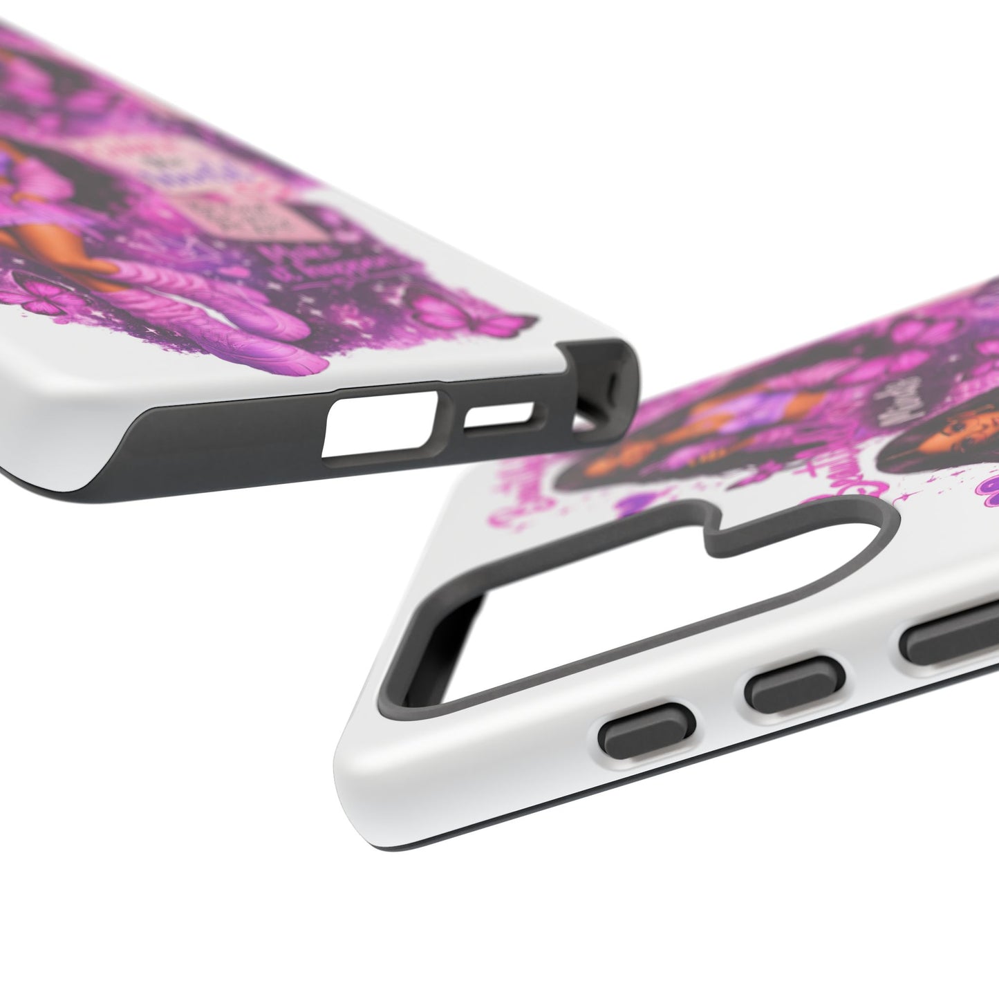 Empowered Girl Phone Case — Pink Butterfly ‘Change the World’ Design