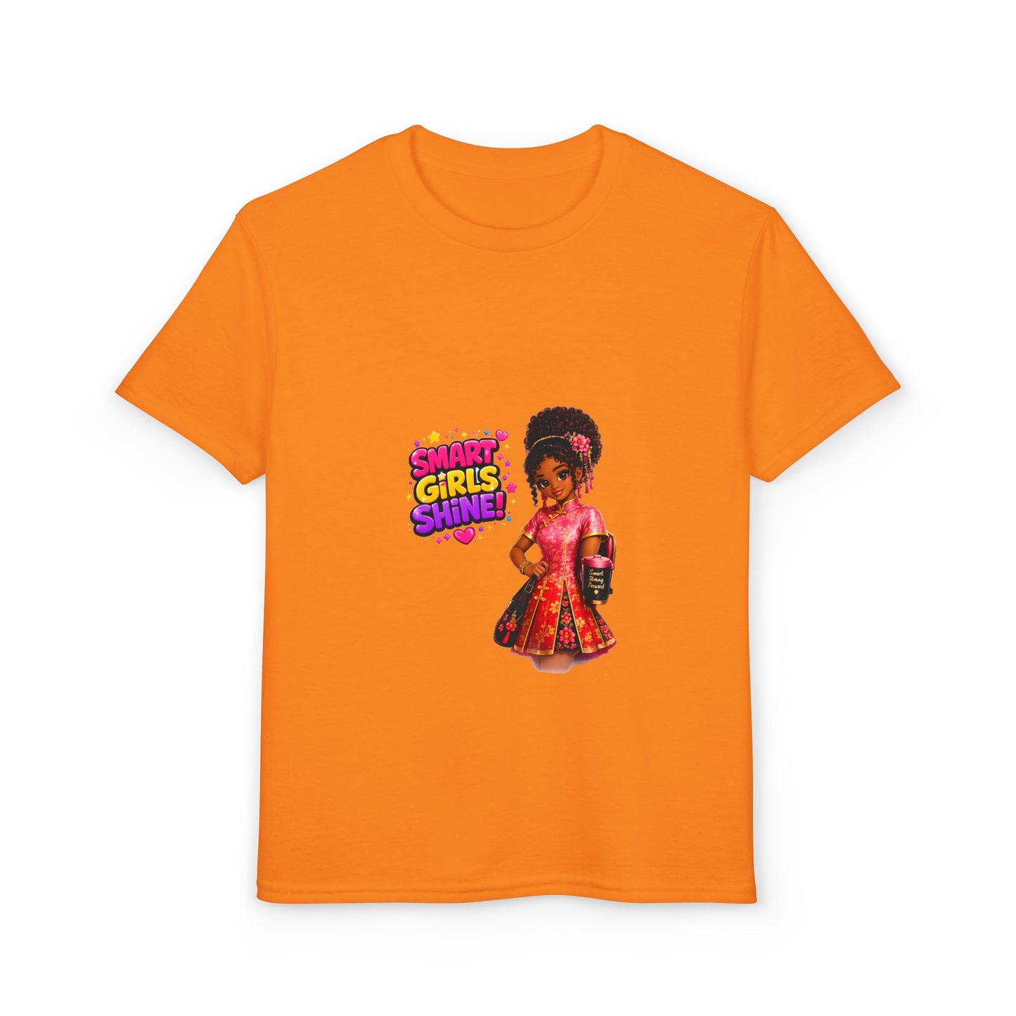 Youth T-Shirt — "Smart Girls Shine" Empowerment Tee