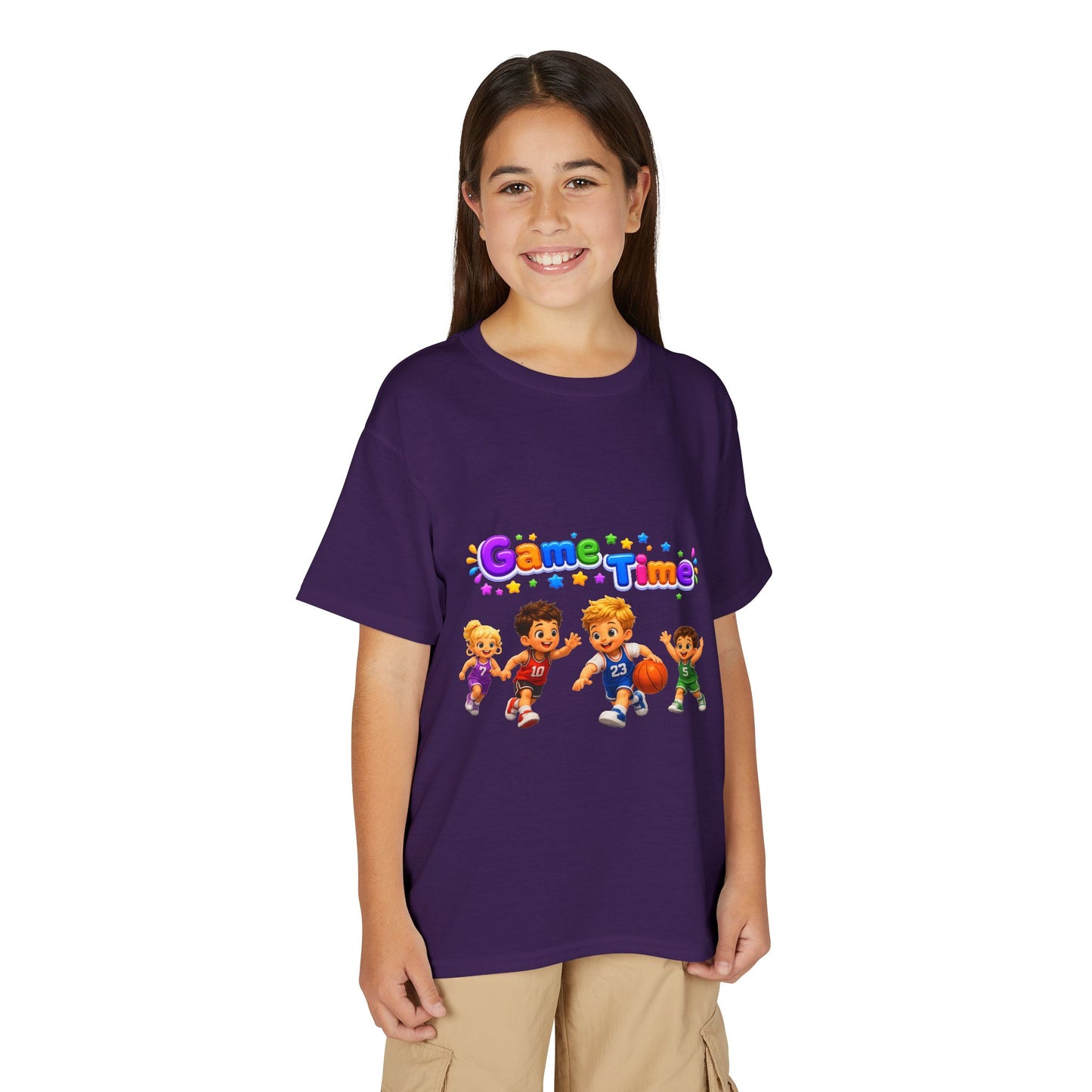 Kids T-Shirt — "Game Time" Playful Sports Graphic Tee for Boys & Girls