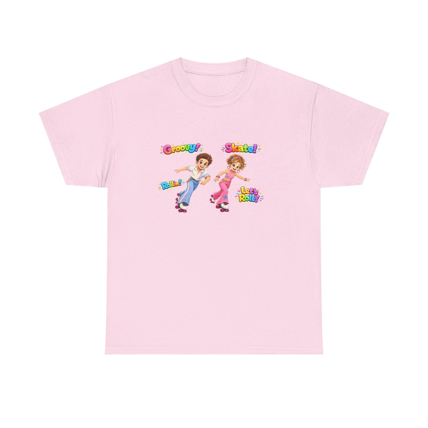 Kids Dance Party T-Shirt — "Groovy! Shake!" Retro Cartoon Kids Tee