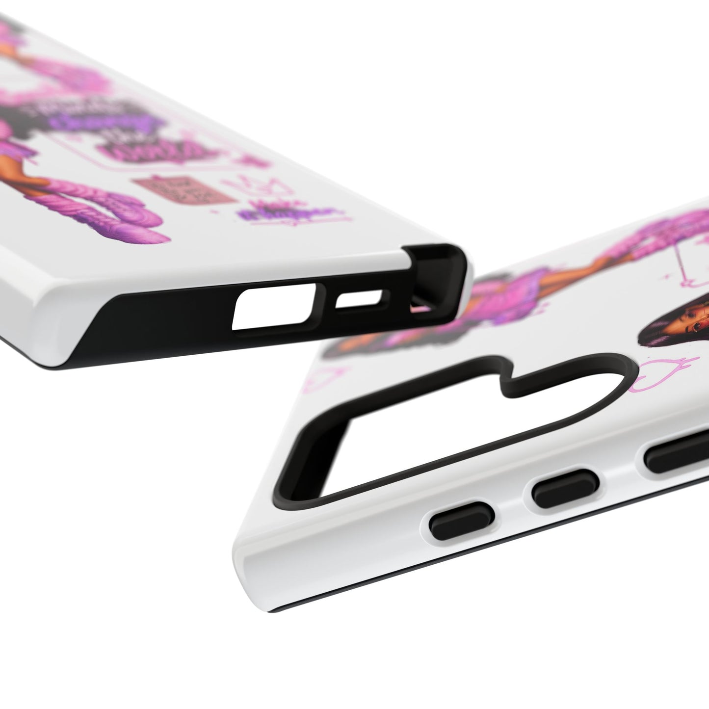 Empowerment Girl Phone Case — "Minds Change the World" Pink Aesthetic Protective Cover