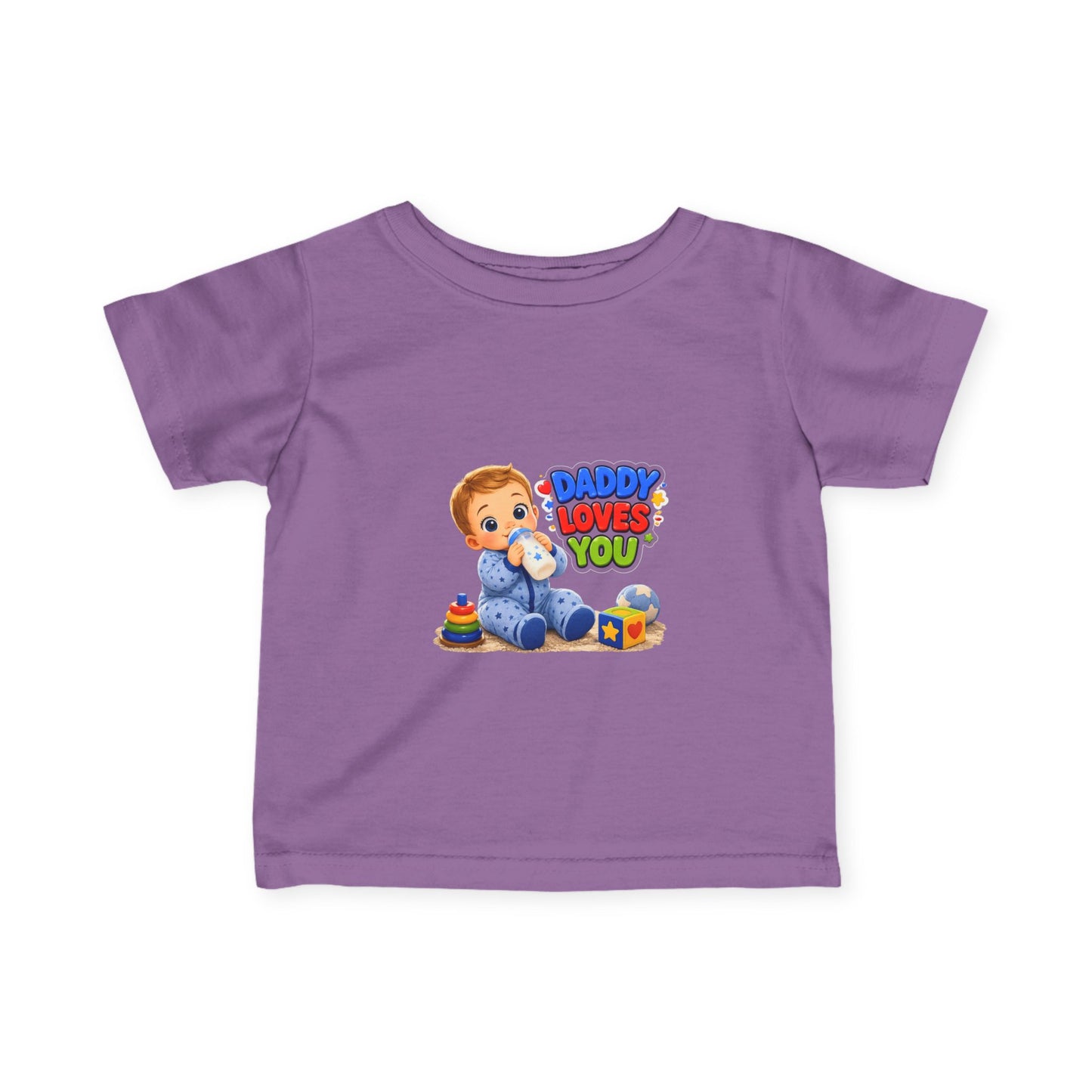 Daddy Loves You Infant Tee — Cute Baby Boy Graphic Shirt