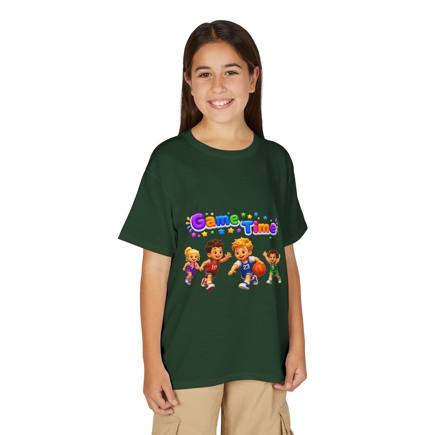 Kids T-Shirt — "Game Time" Playful Sports Graphic Tee for Boys & Girls