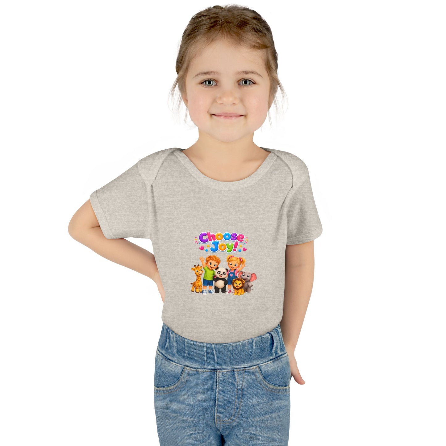 Choose Joy Baby Bodysuit — Cute Animal Crew Infant Onesie