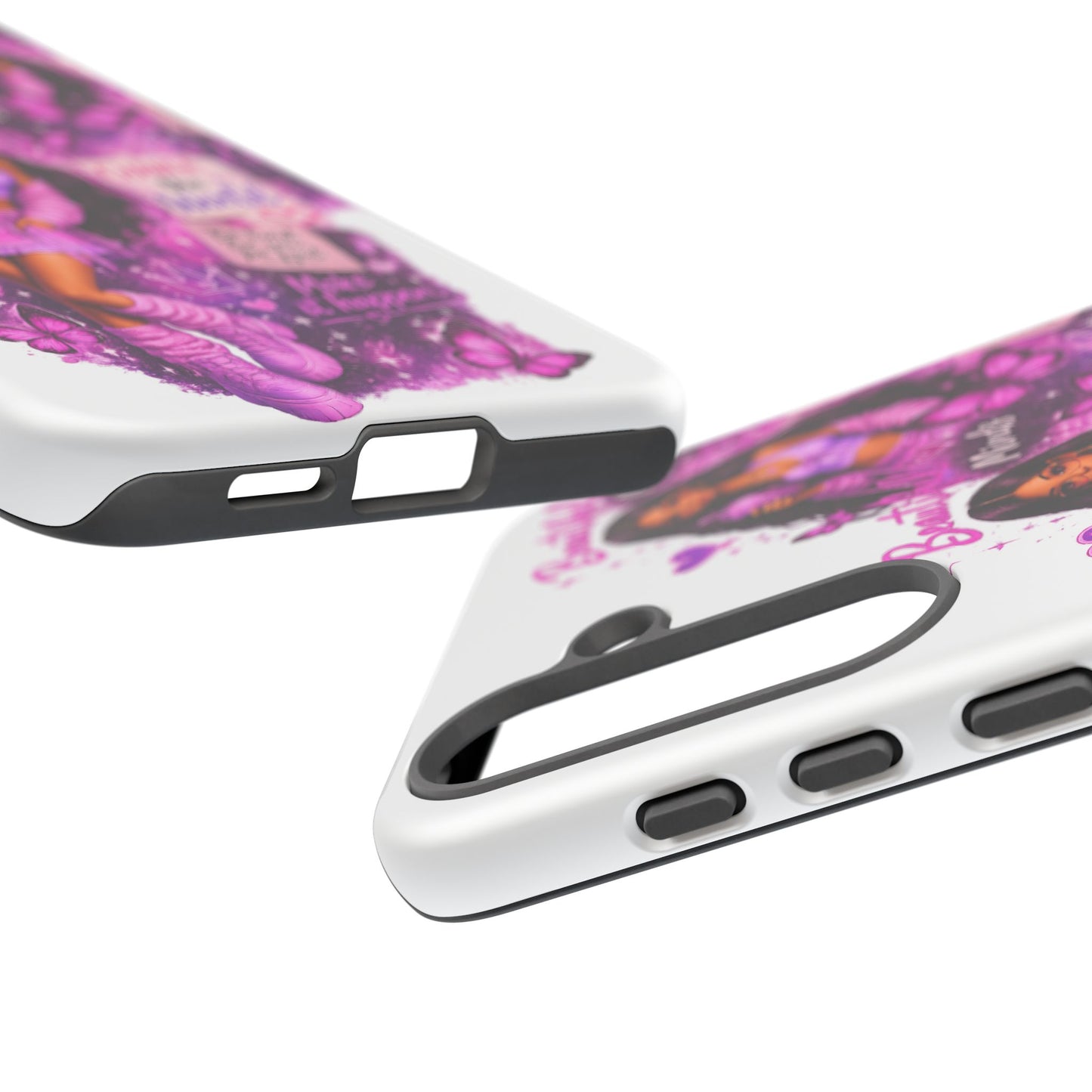 Empowered Girl Phone Case — Pink Butterfly ‘Change the World’ Design