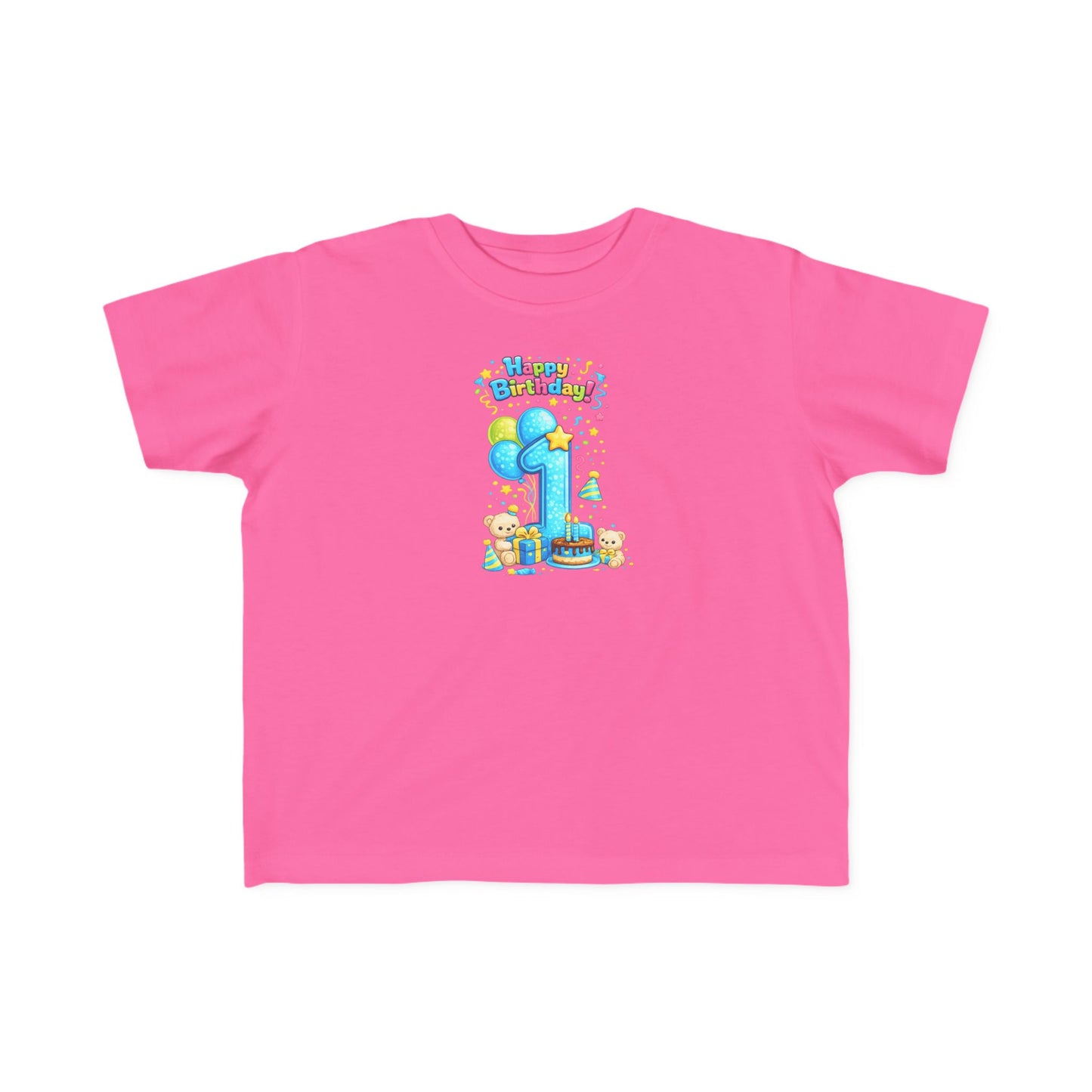 Toddler 1st  Birthday Tee — "Happy Birthday