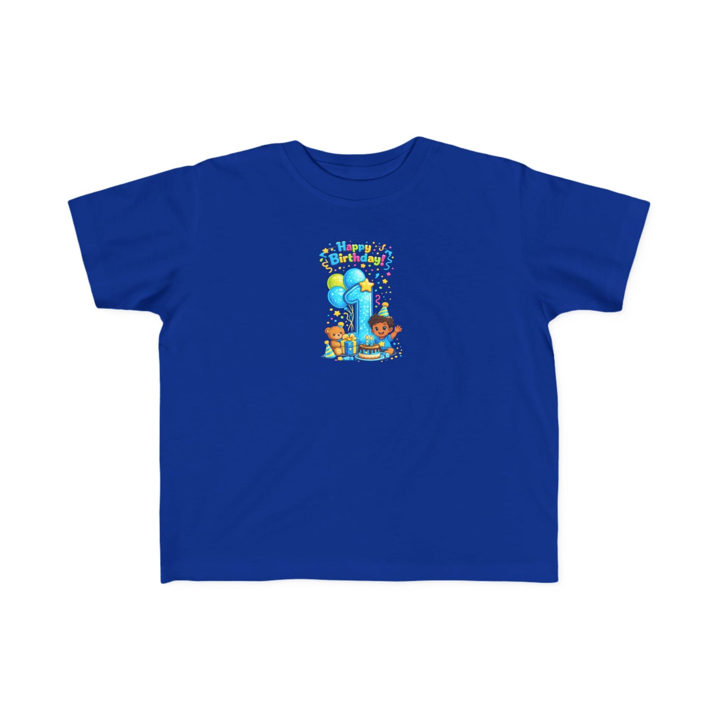 Toddler 1st  Birthday Tee — "Happy Birthday