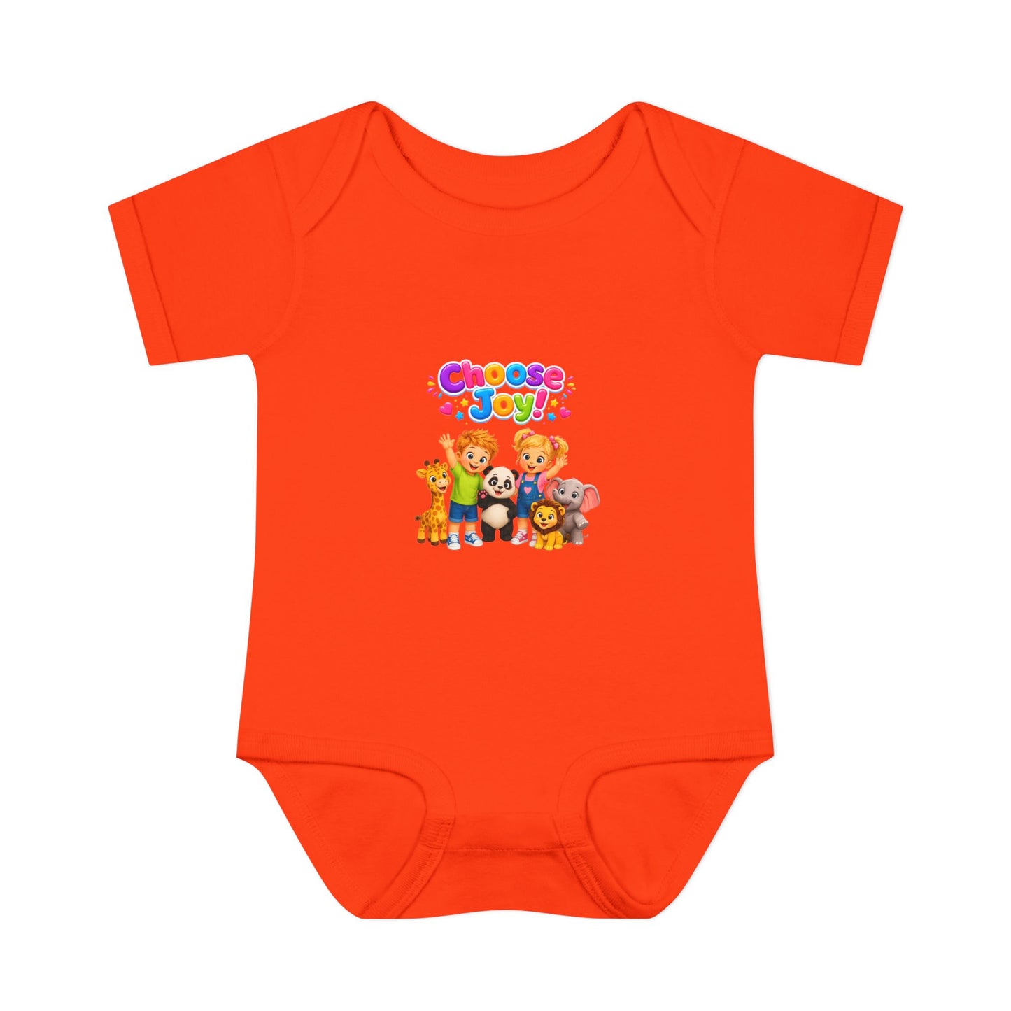 Choose Joy Baby Bodysuit — Cute Animal Crew Infant Onesie