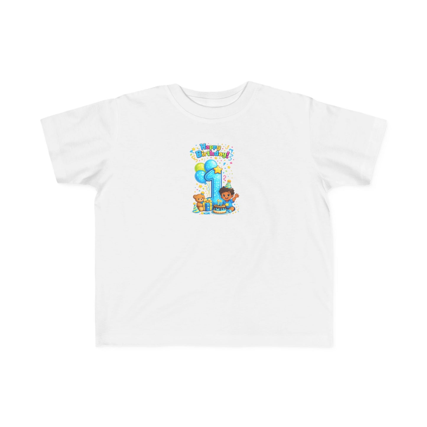 Toddler 1st  Birthday Tee — "Happy Birthday