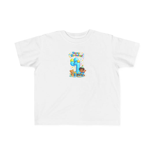 Toddler 1st  Birthday Tee — "Happy Birthday