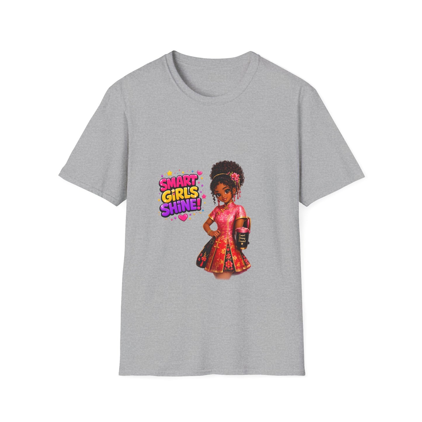 Smart Girls Shine! T-Shirt — Empowering Girl Power Graphic Tee